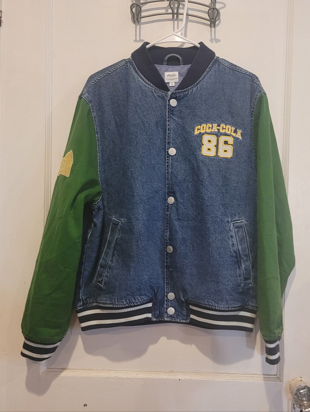 Size Small PacSun Coca-Cola Vintage Style Varsity Jean Jacket